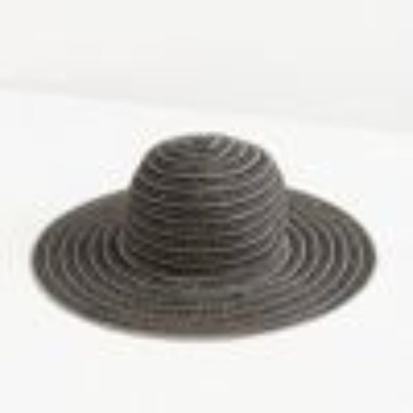 URBAN OUTFITTERS RIBBON SPIRALED WIDE BRIM HAT - Picture 5 of 7